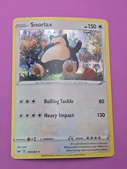 Pokemon TCG - Snorlax Cosmos Holo Promo 140/202 with HD Galaxy Swirl - Image 2