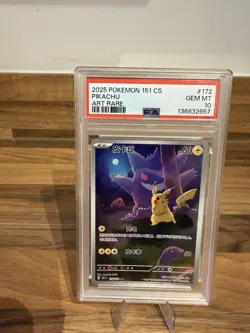 Pokemon 172 Pikachu PSA 10 AR 172/151 Collect 151 Gengar S.Chinese Limited - Image 2