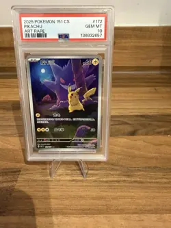 Pokemon 172 Pikachu PSA 10 AR 172/151 Collect 151 Gengar S.Chinese Limited - Image 4