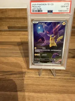 Pokemon 172 Pikachu PSA 10 AR 172/151 Collect 151 Gengar S.Chinese Limited - Image 5