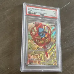 2025 POKEMON MEGA EVOLUTION ETB PROMO #010 RIOLU PSA 7 NM - Image 3