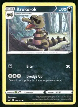 Pokemon TCG Pokemon Krokorok Krokorok Uncommon Regular - Image 1
