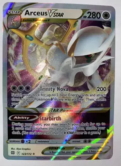 Arceus VSTAR 123/172 Swsh09: Brilliant Stars Holo pokemon - Image 1
