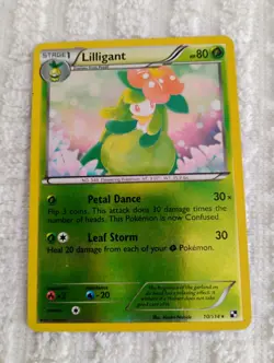 Pokemon TCG Lilligant 10/114 Black & White Base Reverse Holo Rare NM - Image 1