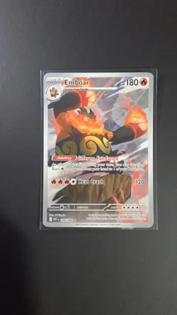 Pokemon Emboar Illustration Rare Holo 098/086 Sv: White Flare 180 HP 2025 - Image 1