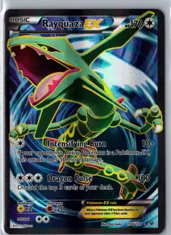 RAYQUAZA EX 104/108 RARE ULTRA ROARING SKIES POKEMON LP - Image 1