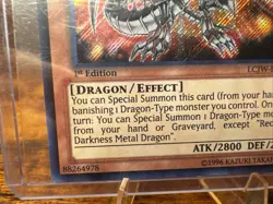 🔥 Yugioh! Red Eyes Darkness Metal Dragon LCJW-EN050 Secret Rare 1st Edition NM - Image 4