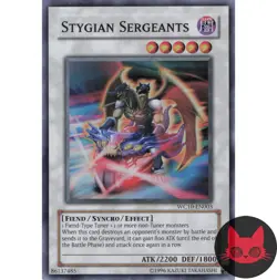 Yugioh Stygian Sergeants WC10-EN003 Super Rare NM - Image 1