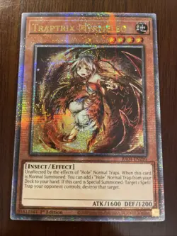 Traptrix Myrmeleo Quarter Century Secret Rare RA04-EN210 Yu-Gi-Oh 1st Edition - Image 1