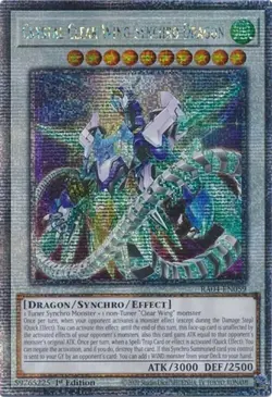 Yu-Gi-Oh! Crystal Clear Wing Synchro Dragon RA04-EN059 Quarter Century Rare - Image 2