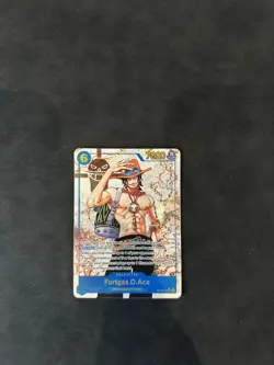 One Piece Carrying On His Will Portgas D Ace OP13-119 Alternate Alt Art SEC NM - Image 1