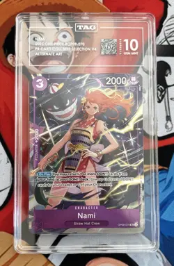 2025 ONE PIECE #070 PCC PREMIUM BEST SELECTION VOL 4 GENGAR NAMI PSA 10 GEM MINT - Image 1