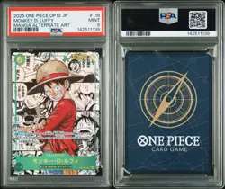 PSA 9 Monkey D Luffy OP13-118 Manga Alt Art Carrying on His Will ONE PIECE JP - Image 3