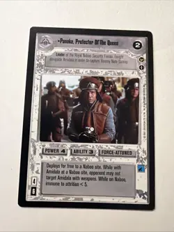 Star Wars CCG Panaka Protector of the Queen Theed Palace Rare Decipher Card LP - Image 1