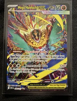 Mega Hawlucha EX 283/217 Foil Pokemon TCG Card 250 HP ASCEN Mega Evolution - Image 1