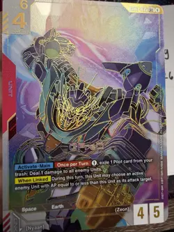 Gundam Trading Card Game GFRED LR++ Rare *ENGLISH* *PSA 10 Contender* - Image 1