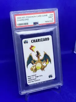Charizard 1998 KFC Pokemon Card Game Promo #06 PSA 9 Mint Kentucky Fired Chicken - Image 2