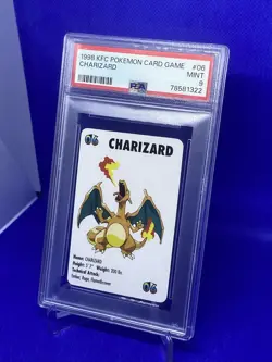Charizard 1998 KFC Pokemon Card Game Promo #06 PSA 9 Mint Kentucky Fired Chicken - Image 3
