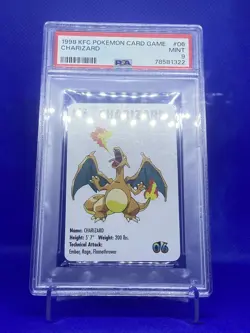 Charizard 1998 KFC Pokemon Card Game Promo #06 PSA 9 Mint Kentucky Fired Chicken - Image 5