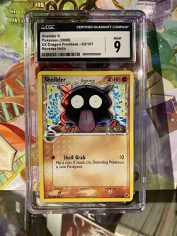 CGC 9 Shellder δ EX Dragon Frontiers 63/101 Reverse Holo STAMPED Pokemon Card - Image 1