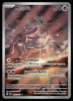 Pokemon Cards Mesprit 204/191 Surging Sparks Illustration Rare NM - Image 1