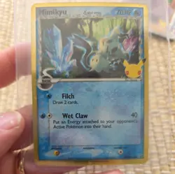 Mimikyu Delta Species SWSH136 Black Star Promo Pokemon Card Holo NM+ 1629 - Image 1