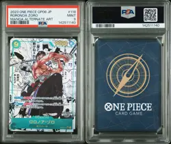 PSA 9 Roronoa Zoro OP06-118 SEC Comic Parallel Manga Alt Art ONE PIECE Card JP - Image 3