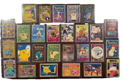 Lot of 27 Vintage Pokemon Vending Machine Cards or Stickers - Image 1
