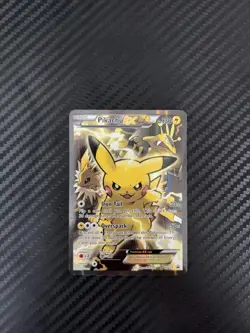 Pikachu EX XY124 XY Black Star Promo 2016 Full Art Holo Pokemon Card TCG - Image 1