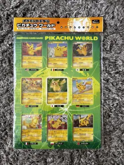 Pokemon Pikachu World Collection 9 Card Set Multilingual 2010 Green 7-11 Collab - Image 1