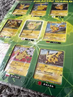 Pokemon Pikachu World Collection 9 Card Set Multilingual 2010 Green 7-11 Collab - Image 4