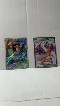 Pokemon Charmander 044 and Charizard ex 056 Obsidian Flames Promo Cards - Image 1