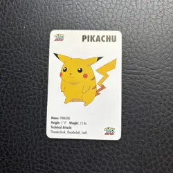 1998 POKEMON PIKACHU CARD KFC MINI NINTENDO #3 - Image 1