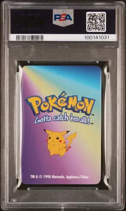 Pikachu #25 Pokemon Card Game Mini KFC 1998 Nintendo PSA 10 RARE - Image 2