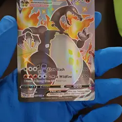 Pokemon Charizard VMAX SV107/SV122 Shining Fates Shiny Holo Rare Card - Image 1