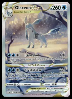 🔥 Pokemon Cards Glaceon VSTAR GG40/GG70 Crown Zenith Galarian Gallery Holo - Image 1