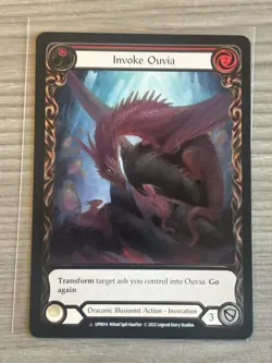 Flesh and Blood FAB Uprising Lot – Invoke Ouvia Marvel Dragon Illusionist Cards - Image 3