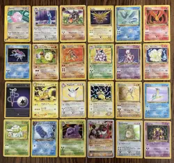Vintage Pokemon Card Lot Of 24, Rares, Holos, Various Sets 1999-2008 WOTC - Image 1