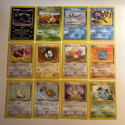 Lot of 12 Vintage Pokemon Cards Good Condition WOTC - Image 1