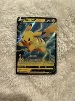Pikachu V SWSH063 NM Full Art Promo Rare Pokemon Card - Image 1