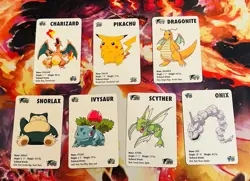 1998 KFC Pokemon Mini Cards Set Lot Charizard Snorlax Pikachu Good Condition - Image 1
