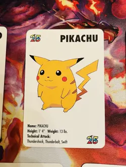 1998 KFC Pokemon Mini Cards Set Lot Charizard Snorlax Pikachu Good Condition - Image 4