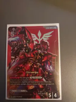 Gundam Card Game Sinanju st03-001 LR+, near mint - Image 1