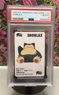 Snorlax KFC Pokemon Card Game #143 (1998) PSA 10 - Image 1