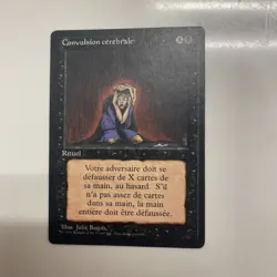 Magic- MTG - Mind Twist - French Revised FBB - Lightly Played LP - Image 1