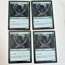 Llanowar Elves 4x MtG 2019 m19 Core Edition LP - Image 1