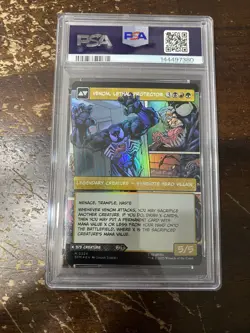 2025 MTG MARVEL'S SPIDER-MAN 0224 EDDIE BROCK/VENOM LETHAL PROTECTOR PSA 10 FOIL - Image 2