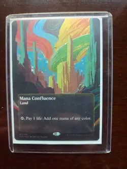 1x Mana Confluence (0160) - Galaxy Foil - Borderless Light Play MTG Magic - Kid - Image 2