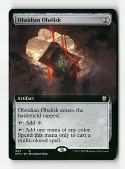 Obsidian Obelisk - Dominaria United Commander - #94 - Non-Foil - NM - MTG - Image 1