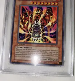 Yu-Gi-Oh! Lava Golem 1st Edition Secret Rare PGD-107 PSA 8 NM-MT Holo Bleed - Image 5